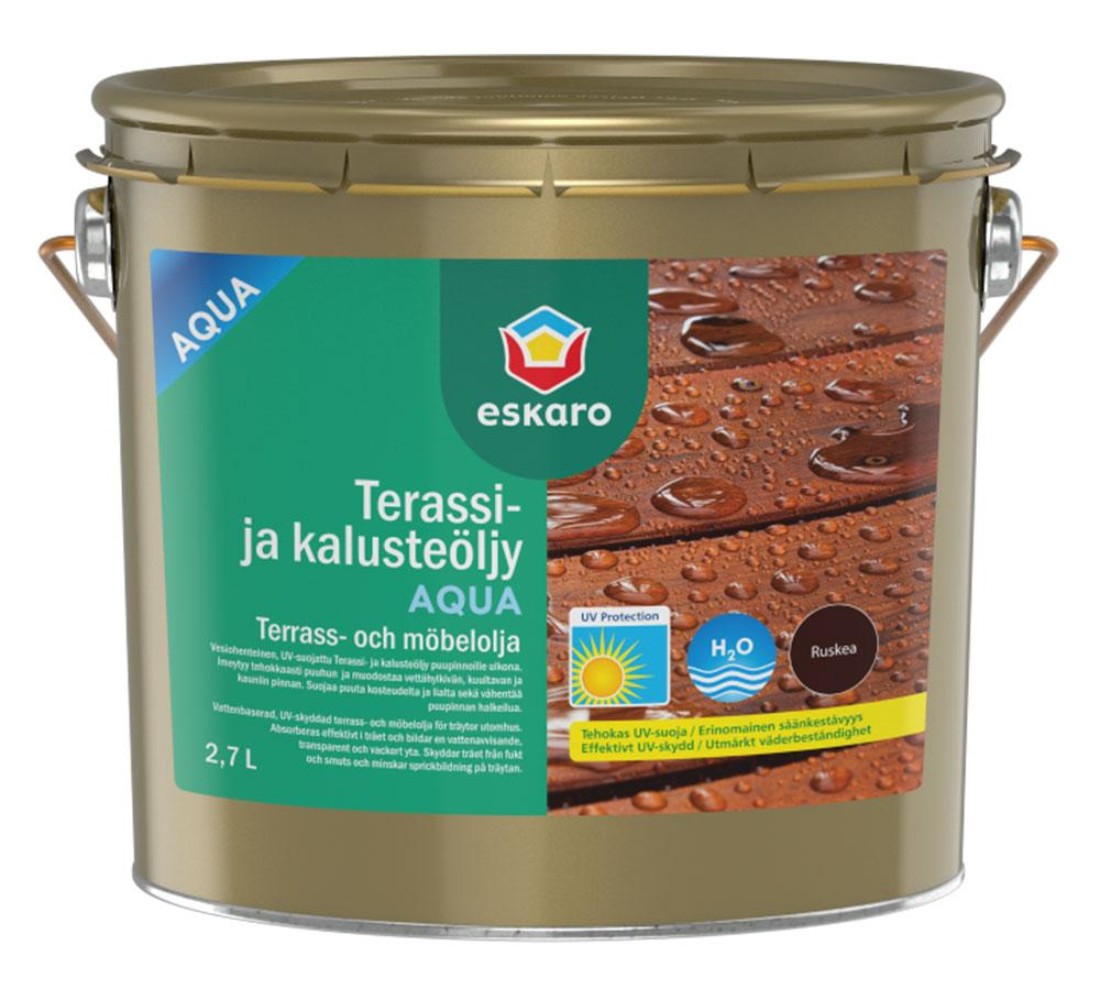 Terassi- ja kalusteöljy Aqua - Eskaro